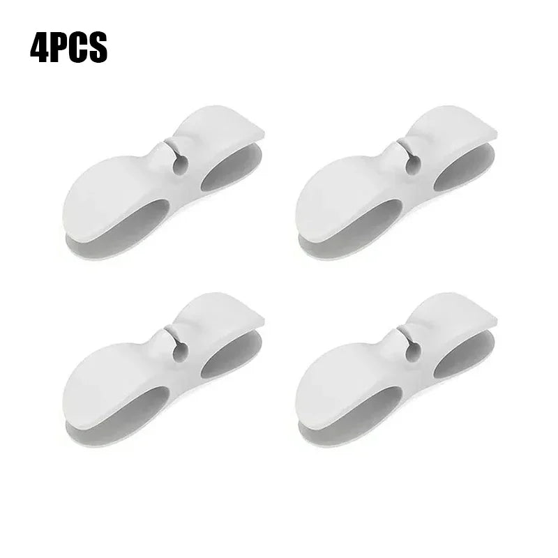 Stick-On Appliance Cord Keeper & Tidy for Countertops (Black/Grey/White)