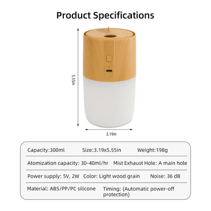 The 180ML Mini USB Humidifier: Essential Oil Diffuser for Car & Home