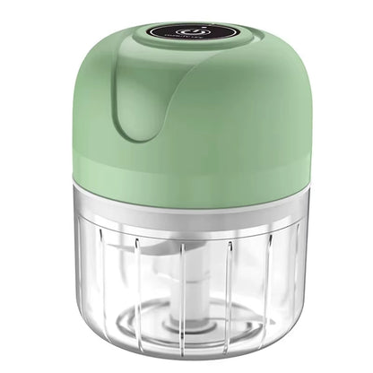 Electric Food Chopper (250ml): USB Portable Mini Meat Grinder & Garlic Crusher for Kitchen