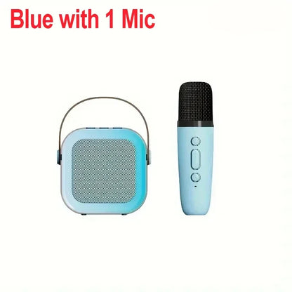 Ultimate Family Karaoke Kit: Portable Speaker with 2 Wireless Mics – Top Gift for Kids
