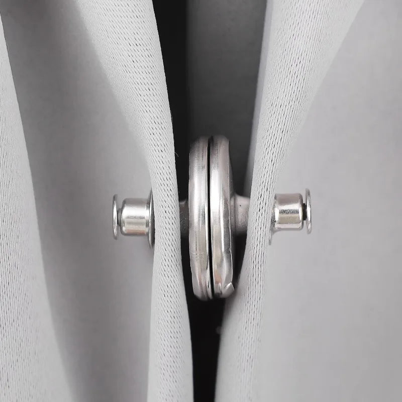 Double-Sided Magnetic Curtain Clips – Strong Hold Drapery Closure to Prevent Light Leaks & Enhance Bedroom Privacy