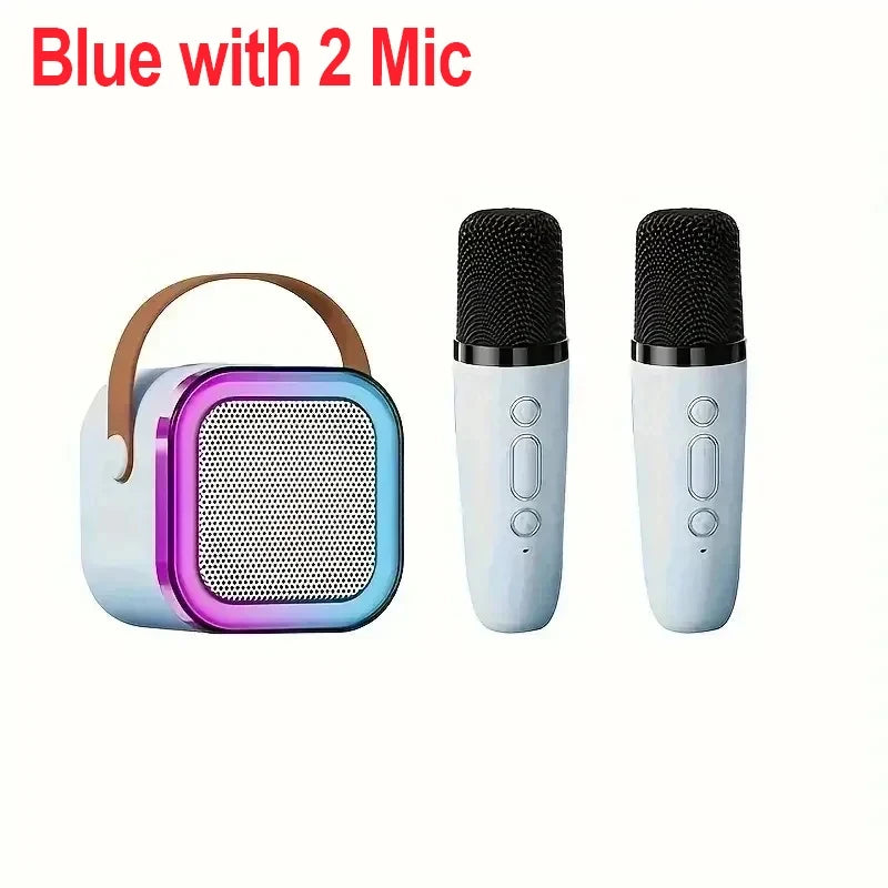 Ultimate Family Karaoke Kit: Portable Speaker with 2 Wireless Mics – Top Gift for Kids