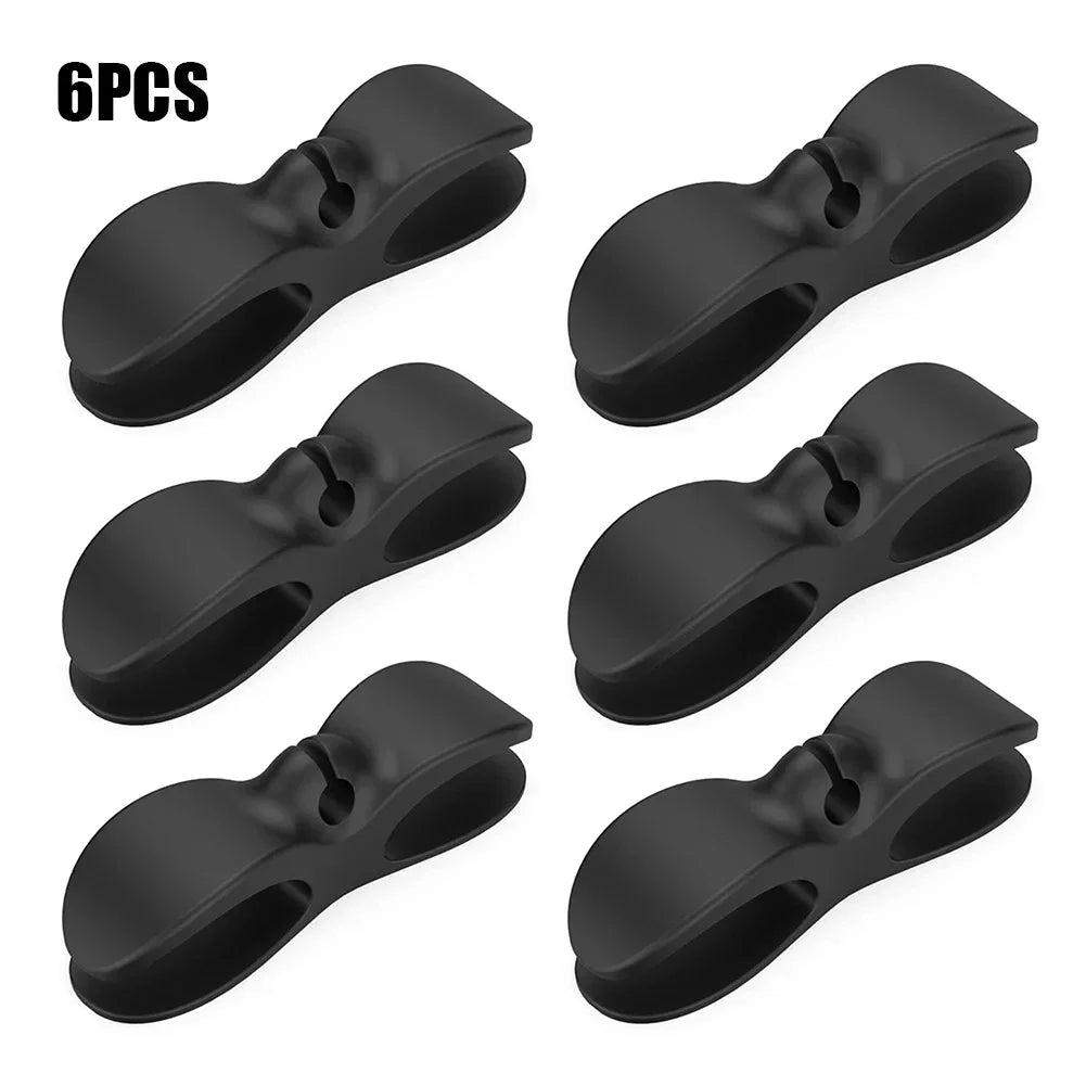 Stick-On Appliance Cord Keeper & Tidy for Countertops (Black/Grey/White)