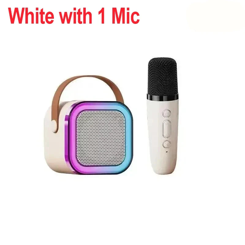 Ultimate Family Karaoke Kit: Portable Speaker with 2 Wireless Mics – Top Gift for Kids