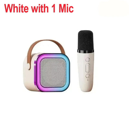Ultimate Family Karaoke Kit: Portable Speaker with 2 Wireless Mics – Top Gift for Kids