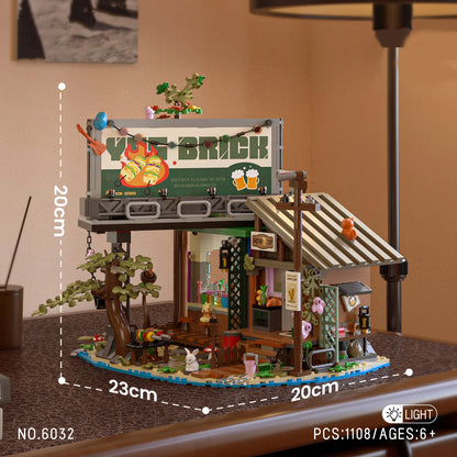 Create Your Dream Forest Retreat with 1486PCS / 1108PCS Forest House Building Blocks - LED Light Tree Cabin Set for Nature Enthusiasts of All Ages