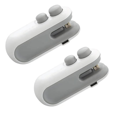 Rechargeable Handheld Bag Resealer: 2-in-1 Heat Seal & Cutter with Magnetic Back for Food Storage