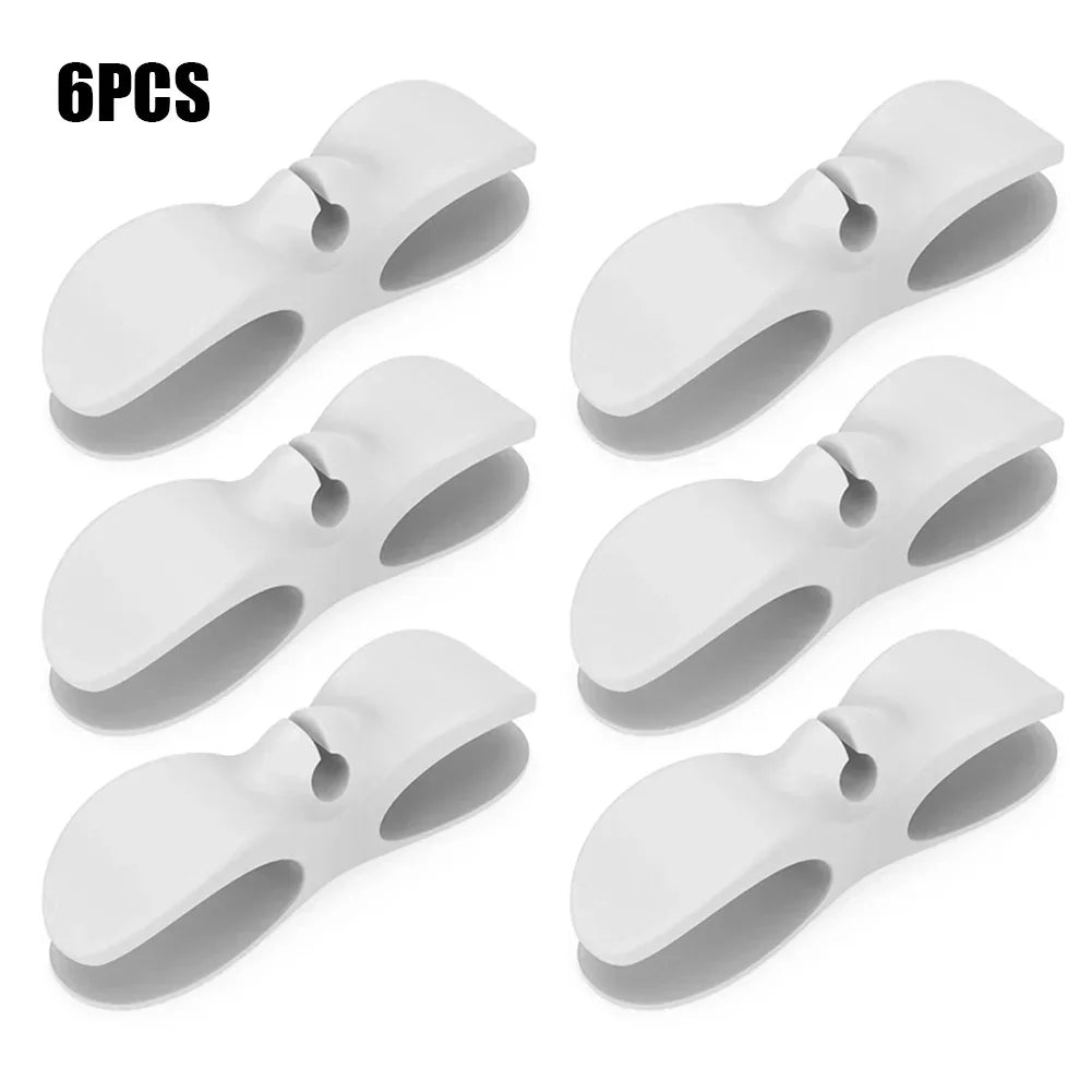 Stick-On Appliance Cord Keeper & Tidy for Countertops (Black/Grey/White)