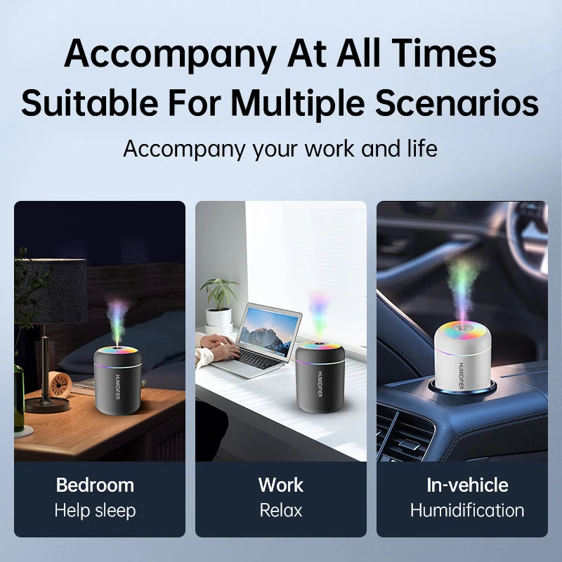The 180ML Mini USB Humidifier: Essential Oil Diffuser for Car & Home