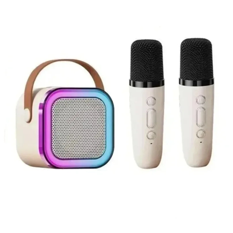Ultimate Family Karaoke Kit: Portable Speaker with 2 Wireless Mics – Top Gift for Kids