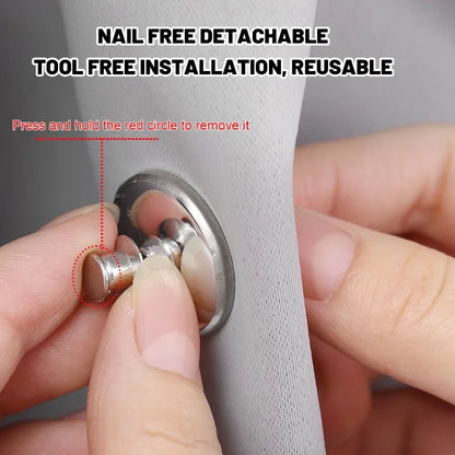 Double-Sided Magnetic Curtain Clips – Strong Hold Drapery Closure to Prevent Light Leaks & Enhance Bedroom Privacy