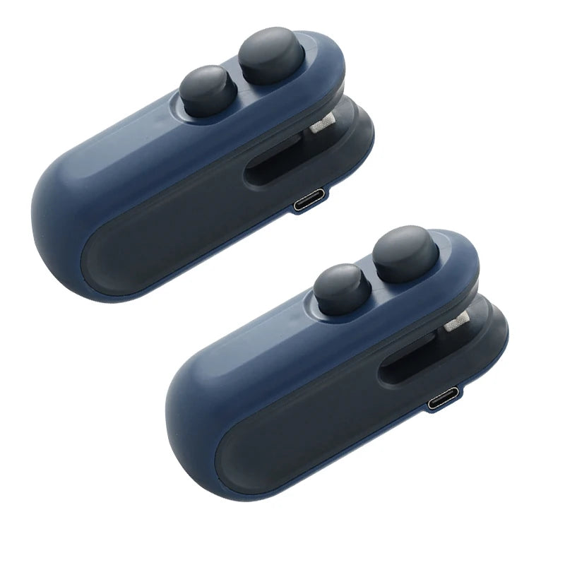 Rechargeable Handheld Bag Resealer: 2-in-1 Heat Seal & Cutter with Magnetic Back for Food Storage