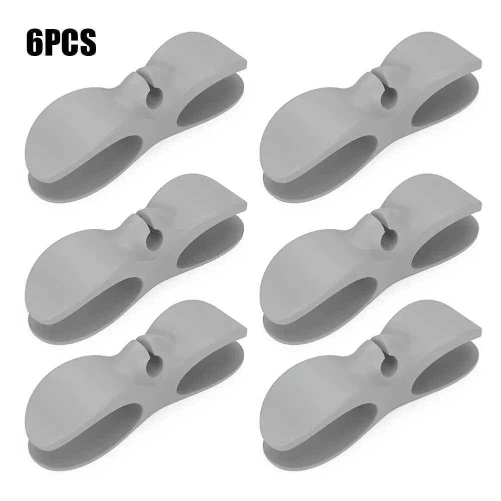 Stick-On Appliance Cord Keeper & Tidy for Countertops (Black/Grey/White)