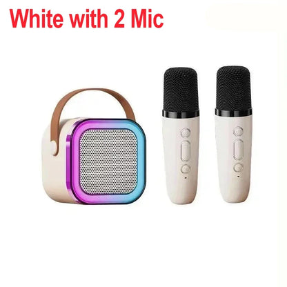 Ultimate Family Karaoke Kit: Portable Speaker with 2 Wireless Mics – Top Gift for Kids