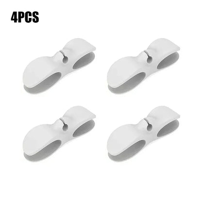 Stick-On Appliance Cord Keeper & Tidy for Countertops (Black/Grey/White)