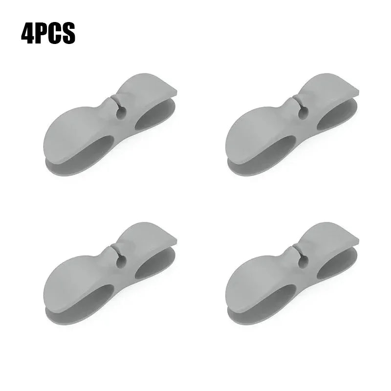 Stick-On Appliance Cord Keeper & Tidy for Countertops (Black/Grey/White)