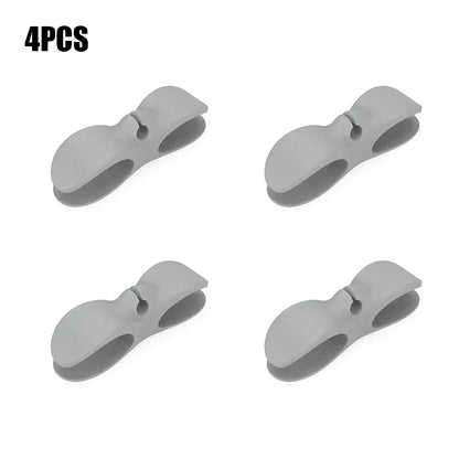 Stick-On Appliance Cord Keeper & Tidy for Countertops (Black/Grey/White)